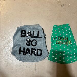 Bow and Drape dog shirts